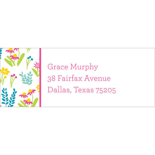 Flower Fields Return Address Labels